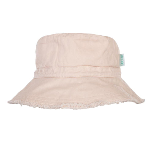 ACORN VANILLA FRAYED BUCKET HAT