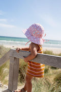 ACORN PETUNIA REVERSIBLE WIDE BRIM SUNHAT PINK