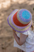 ACORN ASTRID CROCHET STRAW HAT SAND