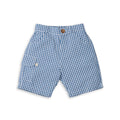 TINY TWIG BLUE GINGHAM SHORTS