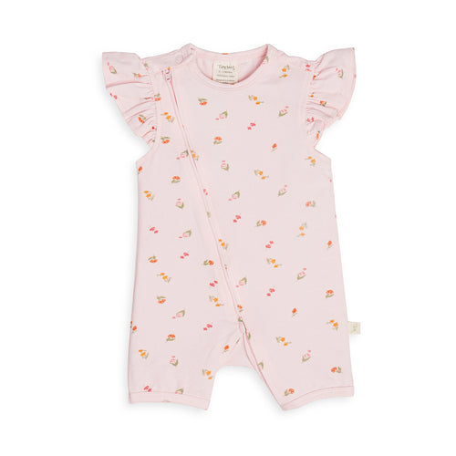 TINY TWIG PLAYSUIT CAP SLEEVE - PRETTY IN PINK