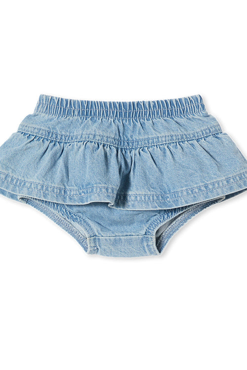 MILKY DENIM FRILL BLOOMER