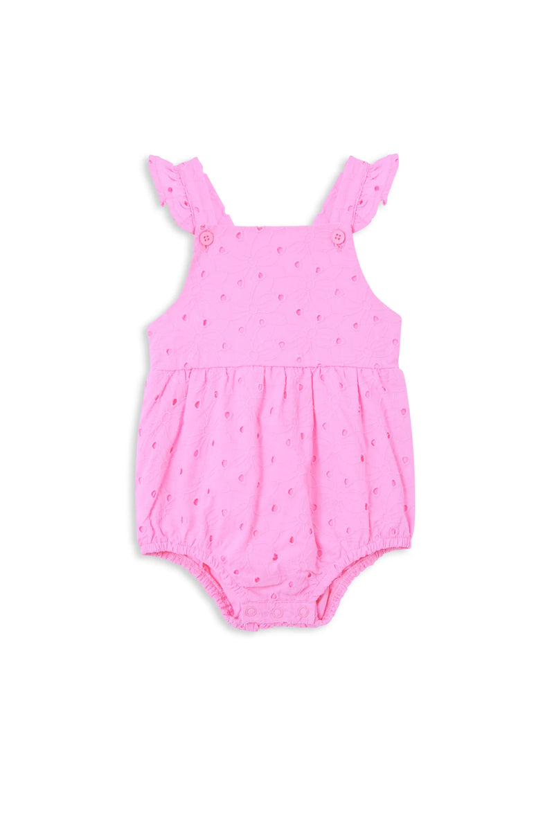 MILKY PINK BRODERIE PLAYSUIT