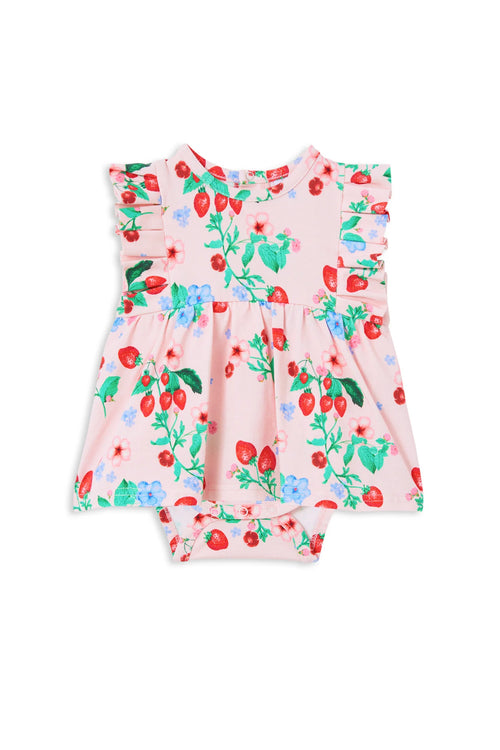 MILKY VERY BERRY FRILL BABY DRESS