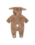 FOX & FINCH LATTE FAUX FUR BUNNY ONESIE