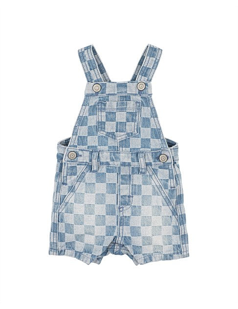 FOX & FINCH THE WATERHOLE CHECK DENIM OVERALL