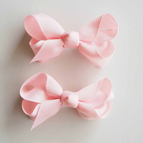 BABY PINK BOW SMALL PAIR