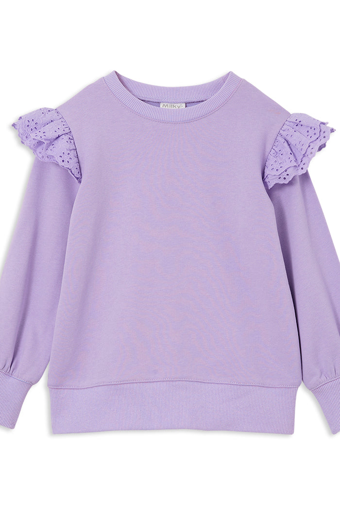 MILKY LAVENDER DETAIL SWEAT