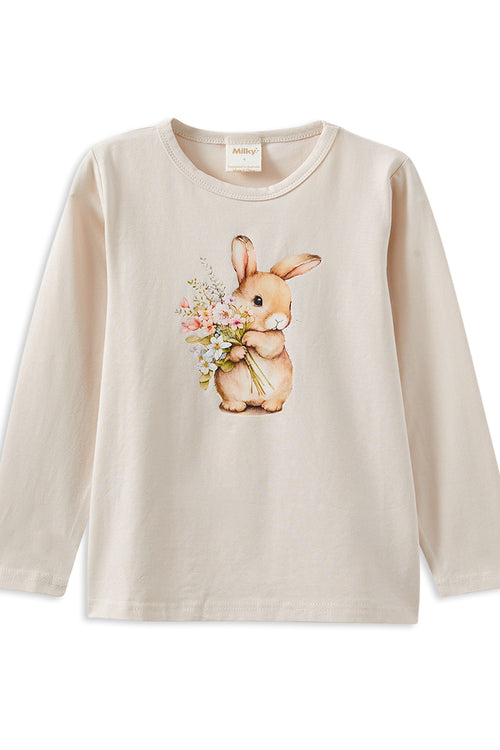 MILKY BOUQUET BUNNY TEE