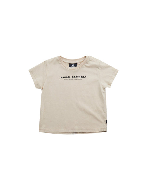 ANIMAL CRACKERS RURAL TEE TAN