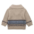 BEBE LIAM FAIRISLE KNITTED CARDIGAN