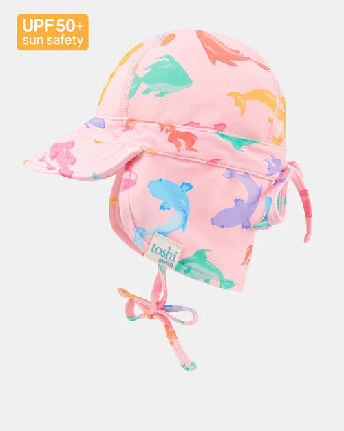 TOSHI SWIM BABY FLAP CAP DISHY FISHY