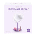 LIGHT UP LED HEART MIRROR