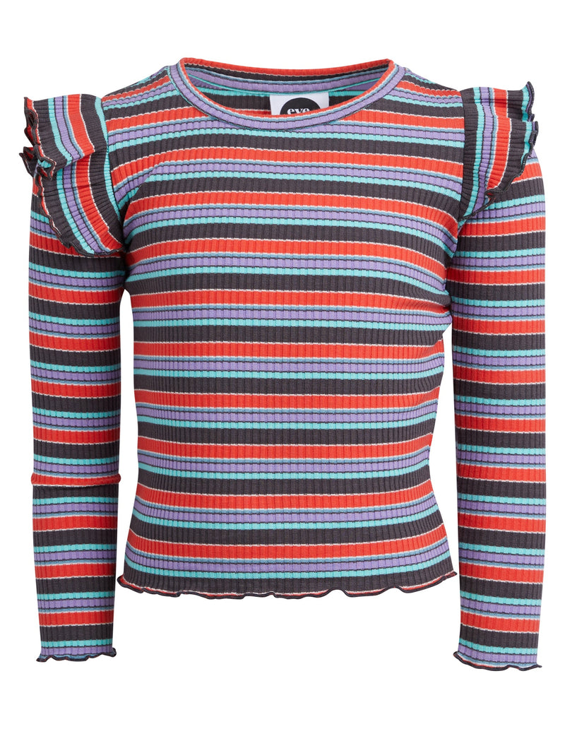 EVE GIRL ALLSORTS LS RIB TEE