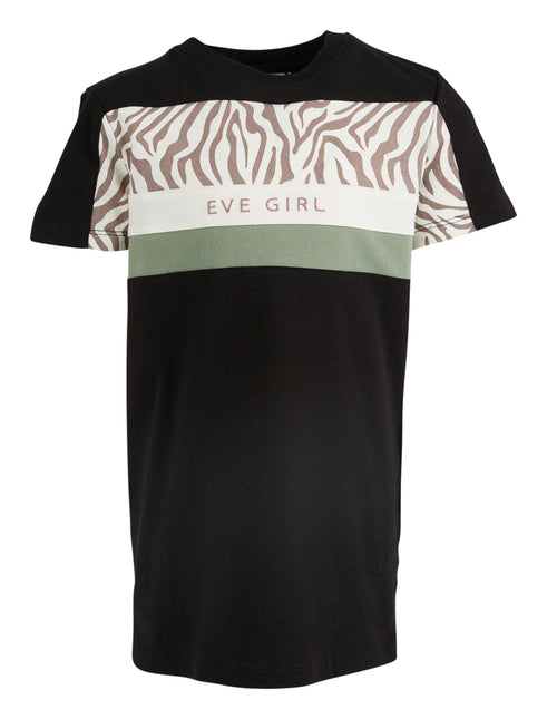 EVE GIRL SAVANNAH PANEL TEE DRESS