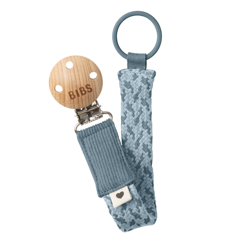 BIBS PACIFIER CLIP - PETROL/BABY BLUE