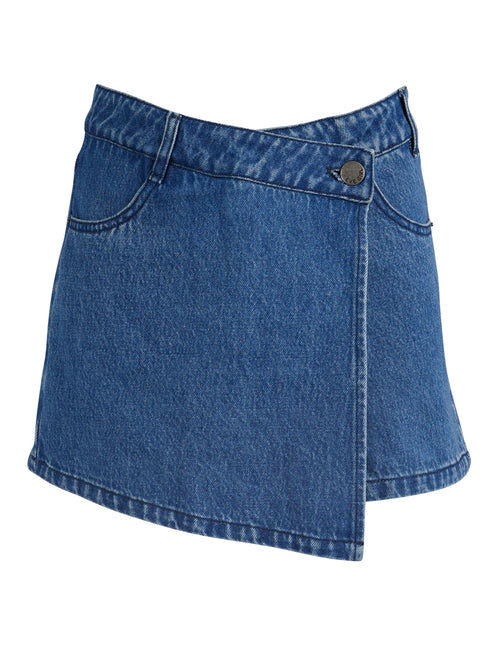 EVE GIRL CHLOE SKORT (8-14) DARK DENIM