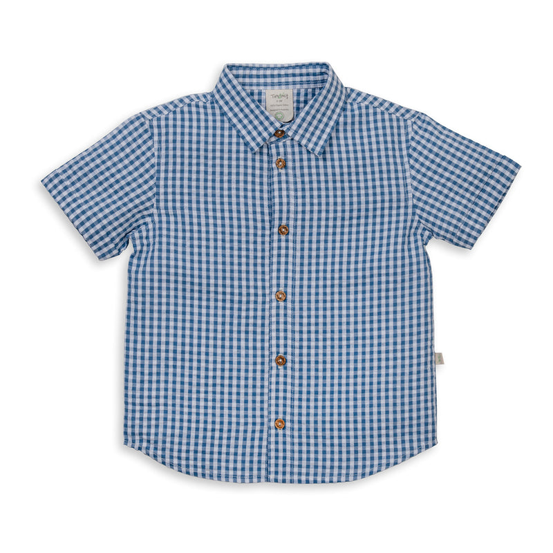 TINY TWIG  BLUE GINGHAM SHIRT