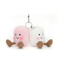 JELLYCAT AMUSEABLES PAIR OF MARSHMALLOWS BAG CHARM