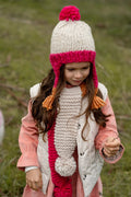 ACORN EARTH BEANIE SUNRISE  PINK