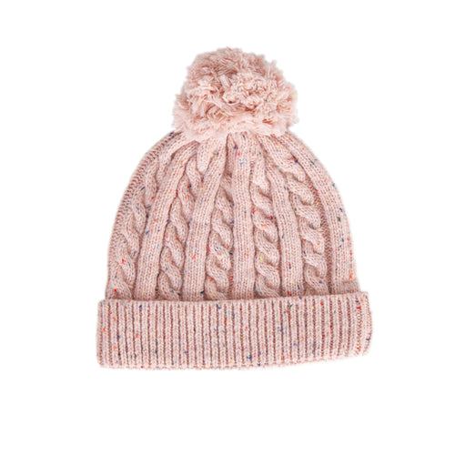 ACORN ALPS BEANIE PINK SPECKLE