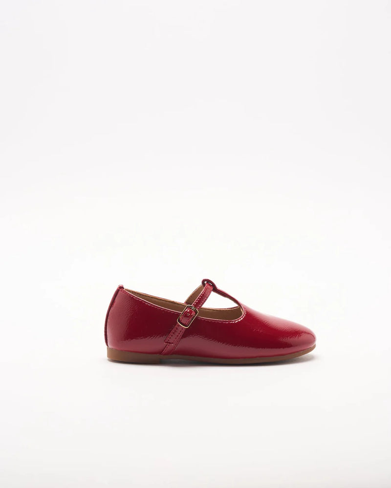 WALNUT AUDREY MARY JANE RED PATENT