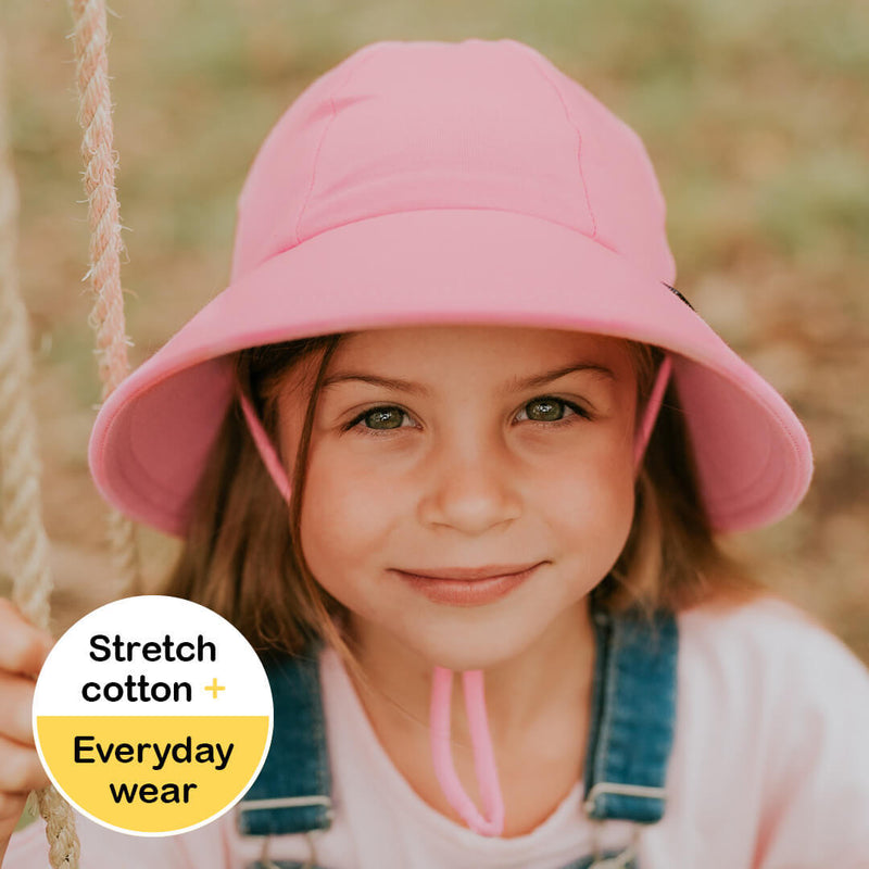 BEDHEAD PONYTAIL BUCKET HAT - BABY PINK