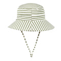 BEDHEAD CLASSIC BUCKET SUN HAT - KHAKI STRIPE