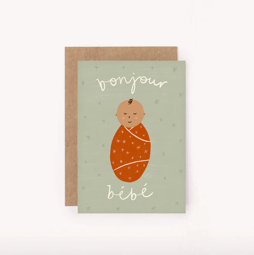 LAUREN SISSONS STUDIO BONJOUR BEBE MINI CARD - GENDER NEUTRAL