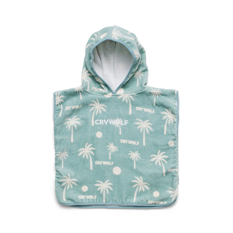 CRYWOLF BABY HOODED TOWEL - PACIFIC BLUE