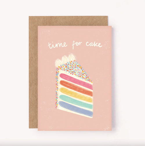 LAUREN SISSONS STUDIO TIME FOR CAKE BIRTHDAY CARD