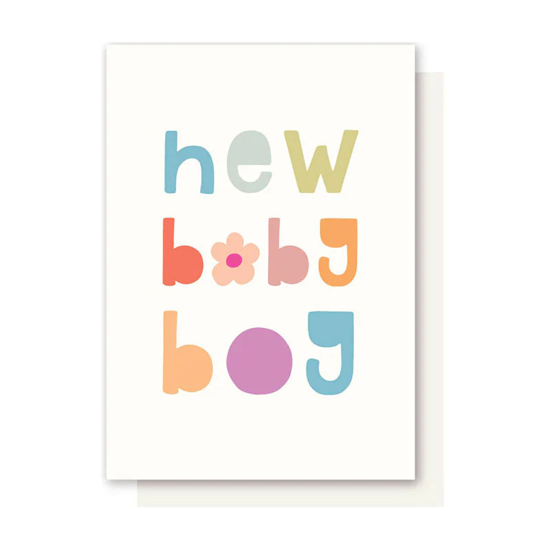 FLOWER BABY BOY CARD