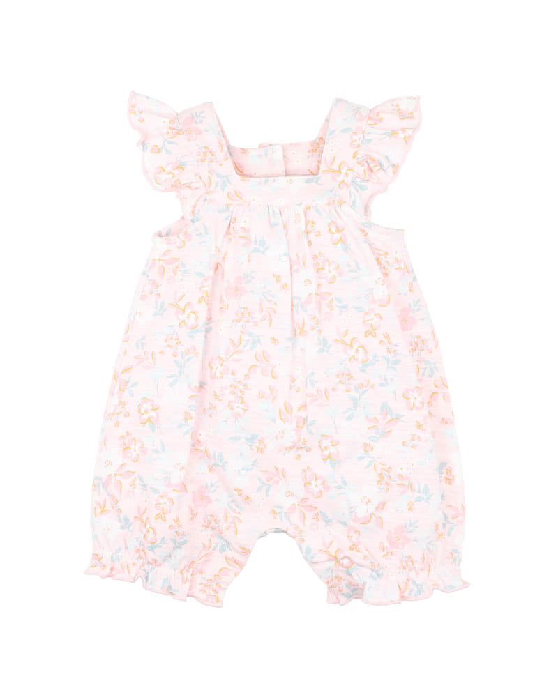 FOX & FINCH CANDY BLOSSOM PRINT FRILL ROMPER