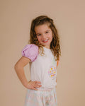 FOX & FINCH CANDY BLOSSOM PINEAPPLE TEE 3-7YRS