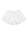 FOX & FINCH CANDY BLOSSOM CHECK SHORTS