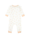 FOX & FINCH SWEET SPOT BIRD PRINT LS ZIP ROMPER