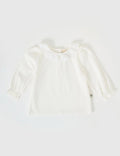 GOLDIE & ACE LAURA PUFF SLEEVE COLLAR LONG SLEEVE WHITE