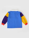 GOLDIE & ACE MYLES COLOUR BLOCK RUGBY POLO