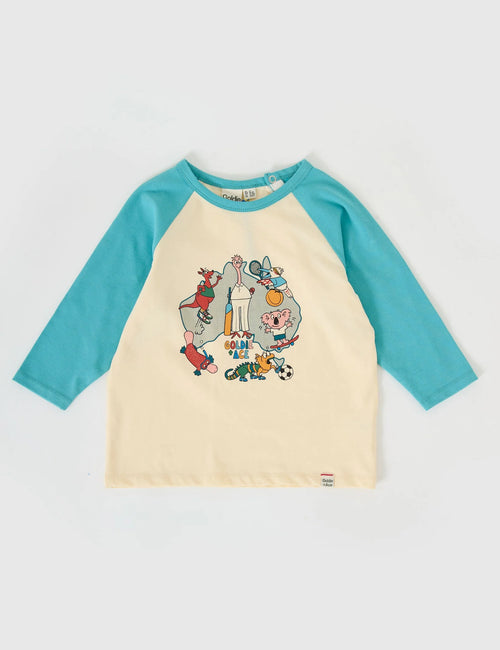 GOLDIE & ACE TEAM GOLDIE RAGLAN LS TOP