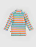 GOLDIE & ACE CANDY STRIPE EMBROIDERED RIB SKIVVY