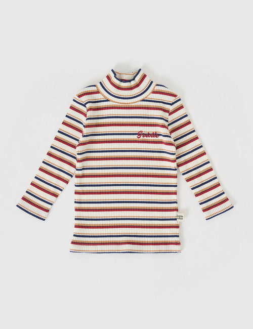 GOLDIE & ACE OUTBACK STRIPE EMBROIDERED RIB SKIVVY