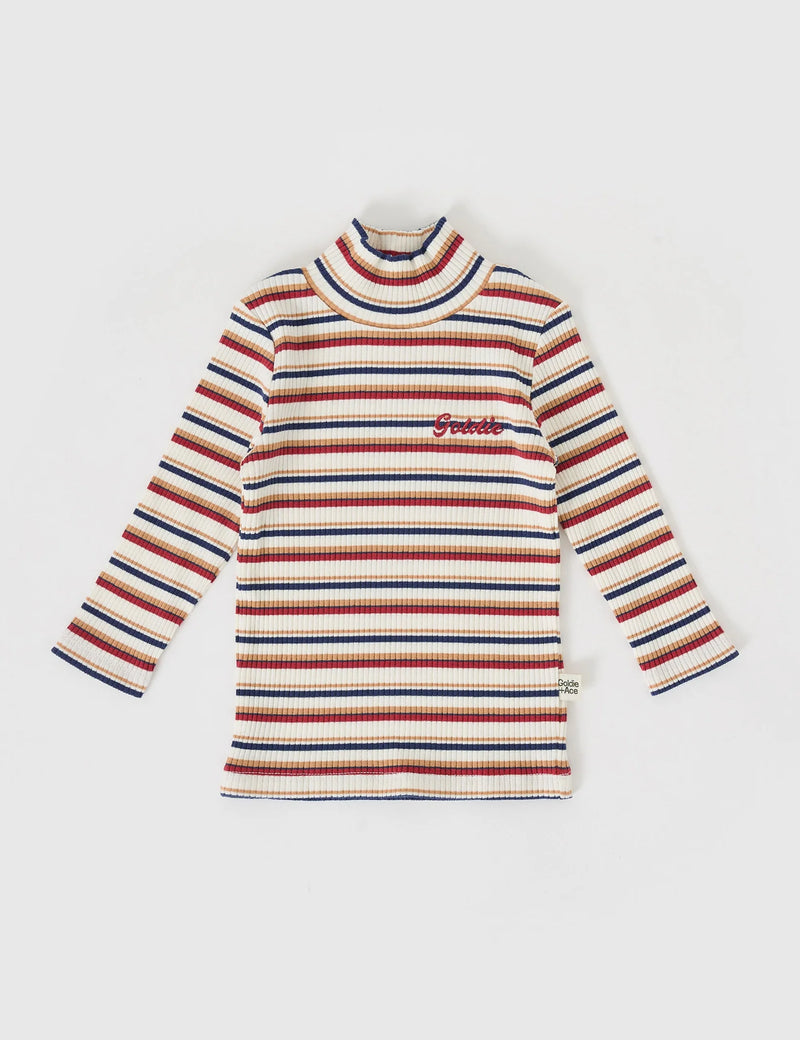 GOLDIE & ACE OUTBACK STRIPE EMBROIDERED RIB SKIVVY