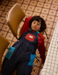 GOLDIE & ACE SAMMY CORDUROY COLOUR BLOCK OVERALLS