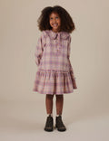 GOLDIE & ACE DIANA COLLARED CHECK DRESS