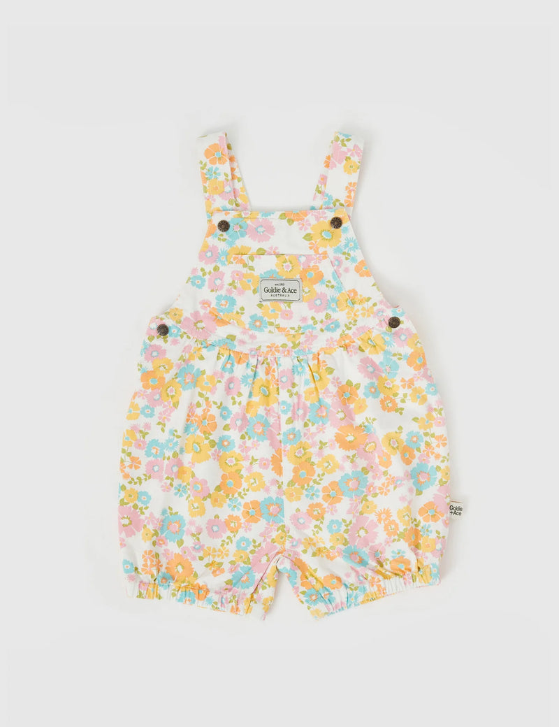 GOLDIE & ACE BESSIE BUBBLE SHORTALLS FLOWER CHILD