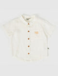 GOLDIE & ACE HOLIDAY LINEN SHIRT IVORY