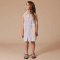 GOLDIE & ACE RUDY LINEN DRESS - PASTEL STRIPE