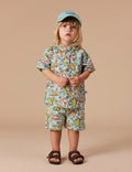 GOLDIE & ACE HOLIDAY LINEN SHIRT DINO JUNGLE