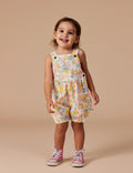 GOLDIE & ACE BESSIE BUBBLE SHORTALLS FLOWER CHILD