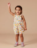 GOLDIE & ACE BESSIE BUBBLE SHORTALLS FLOWER CHILD